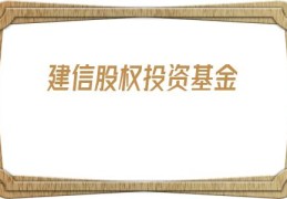 建信股权投资基金(建信股权投资基金公司)