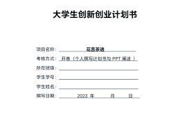 创业项目计划书3000字(创业项目计划书3000字内容)