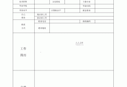 空白的简历表(空白的简历表格怎么做)
