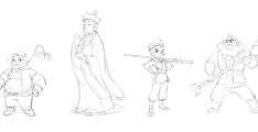师徒四人简单又帅气画(师徒四人简单又帅气画思维导图)