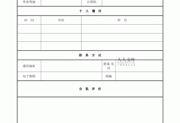 简历模板整套(简历模板完整版)