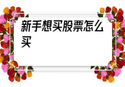 新手想买股票怎么买(新手买股票买多少合适)