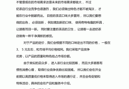奶茶店详细创业计划书20页(奶茶店详细创业计划书20页图片)