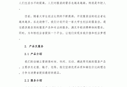 创业计划案例分析(创业计划案例书简单)