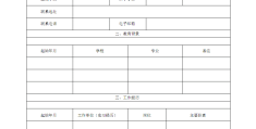 个人求职简历表格(个人求职简历表格免费)