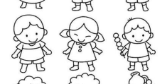 画人物儿童简笔画(画人物教程简单儿童画)