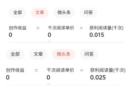 头条号发作品怎么有收益(头条号发布文章为什么没有收益)