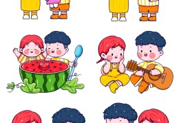 人物简笔画涂色高光(人物简笔画 漂亮 步骤 简单 涂色)