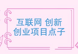 个人互联网创业项目点子有哪些(个人互联网创业项目点子有哪些类型)