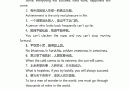 职场英文句子简短励志(职场英语短文)