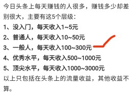 今日头条推广赚钱(今日头条推广赚钱吗)