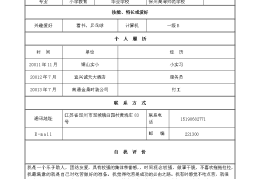 大一简历模板(大一简历模板PDF)