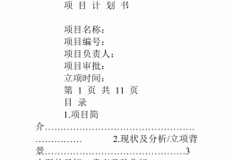 项目计划书完整版范文怎么写(项目计划书完整版范文怎么写的)
