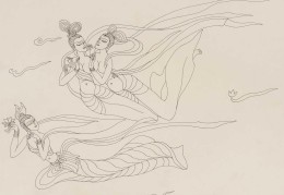 飞天人物形象简笔画(飞天人物形象简笔画图片)