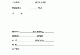 创业计划书范文3500字左右(创业计划书范文3500字左右怎么写)