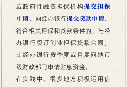 创业担保贷款政策宣传手册(创业担保贷款政策宣传手册内容)