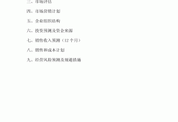 大学生创业计划书word文档10页(大学生创业计划书模板word免费下载)