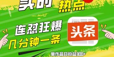 头条做短视频一个月能赚多少(今日头条做短视频一年收入多少)