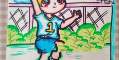 简笔画打篮球男孩怎么画(怎样画人物简笔画 男孩打篮球)