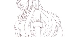 人物简笔画少女侧面(人物简笔画少女侧面图)