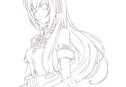 人物简笔画少女侧面(人物简笔画少女侧面图)