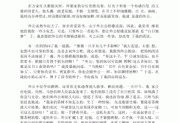 我的外公人物传记(我的外公人物描写作文)