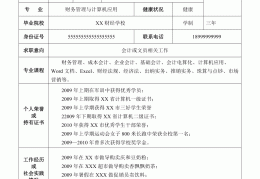护理简历自荐信模板范文(护理简历自荐信模板范文大全)