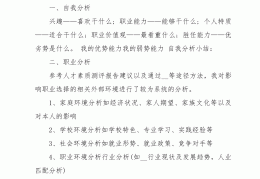 大学生职业规划大赛模板范文(大学生职业规划大赛 职业规划书)