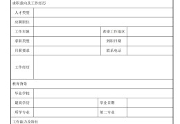 应聘求职个人简历(求职时个人简历怎么写)