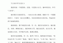 人物描写片段300字初中短发(人物描写片段300字初中短发怎么写)