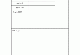 空白个人简历模板表格(2019个人空白简历表电子版)