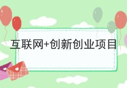 互联网创业ppt模板(互联网+创业大赛ppt优秀作品)