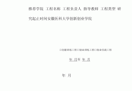 互联网创业新型项目申报书(互联网创新创业项目计划书范文)