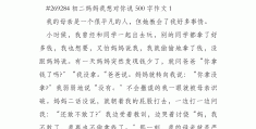 母亲小传500字初二作文(母亲小传作文700字八年级作文)