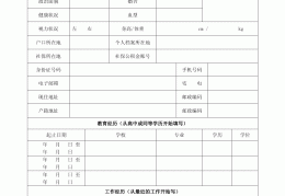 应聘求职表格模板(应聘求职简历怎么写)