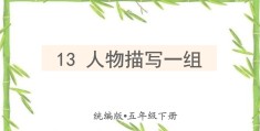 人物描写一组教学课件(人物描写一组教学ppt)