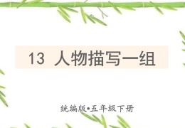 人物描写一组教学课件(人物描写一组教学ppt)