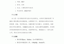 计算机简历自我评价怎么说(计算机简历自我评价精简50字)