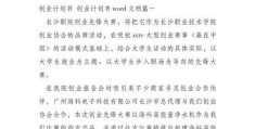 互联网创业大赛项目计划书模板范文(互联网创业大赛项目计划书模板范文大全)