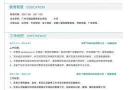 简约免费简历模板(免费简约个人简历模板可编辑)