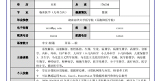 医学生个人求职简历模板(医学生求职简历模板word)