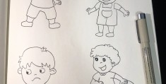 人物简笔画男孩儿怎么画(画人物的简笔画男孩 可爱 简单 彩色)