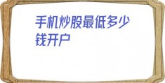 手机炒股最低多少钱开户(手机炒股哪个证券开户)