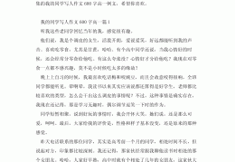 人物传记同学作文600字(人物传记同学作文600字初二)