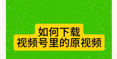 头条号原创视频怎么下载(头条号原创视频怎么下载不了)