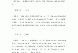 人物小传的范文初二母亲怎么写(人物小传的范文初二母亲怎么写的)