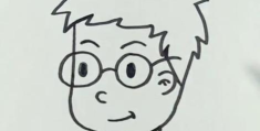 戴眼镜男孩简笔画简单又帅气(戴眼镜男孩简笔画简单又帅气图片)