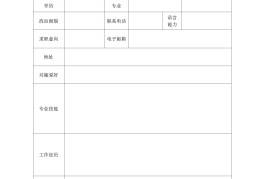 简历模板官网(简历模板大全免费)