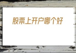 股票上开户哪个好(股票在哪个平台开户比较好)