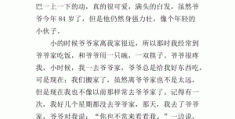 我的爷爷传记500字左右(我的爷爷传记500字左右怎么写)